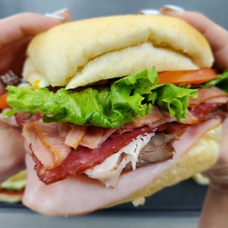 Super 5 Meat & Cheese sandwich